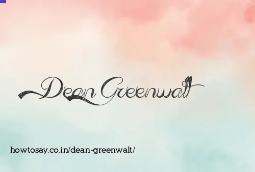 Dean Greenwalt