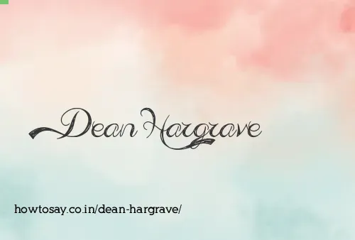 Dean Hargrave