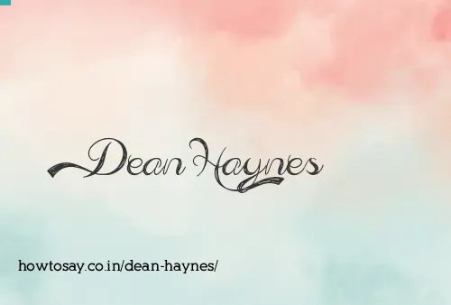 Dean Haynes