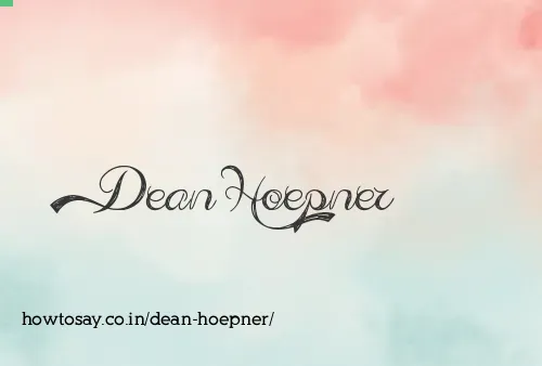 Dean Hoepner