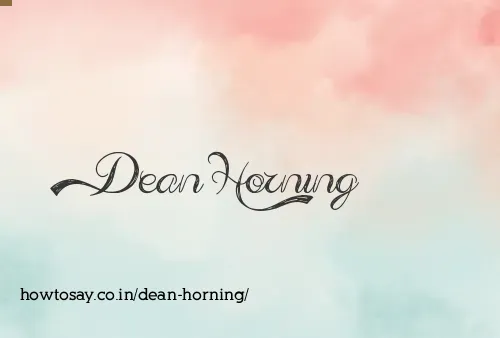 Dean Horning
