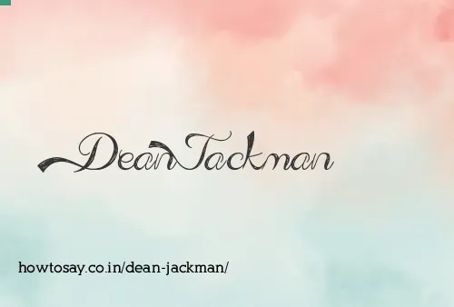 Dean Jackman