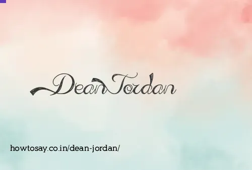 Dean Jordan