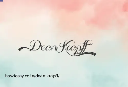 Dean Krapff