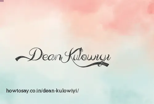 Dean Kulowiyi