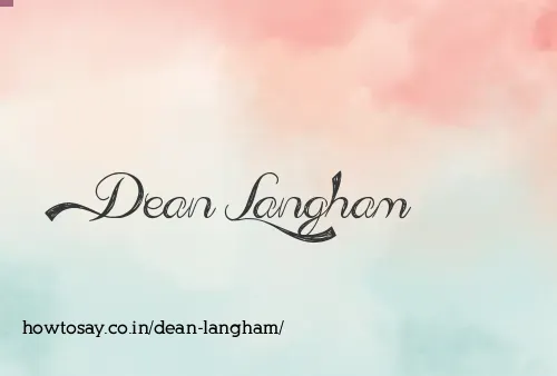 Dean Langham