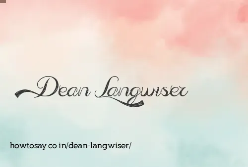 Dean Langwiser