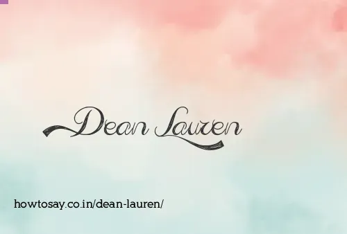 Dean Lauren