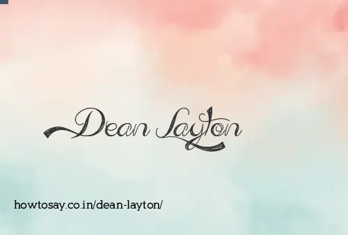 Dean Layton