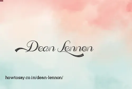 Dean Lennon