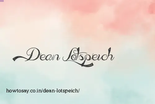 Dean Lotspeich