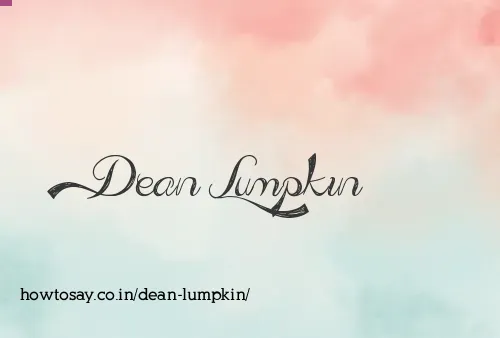 Dean Lumpkin