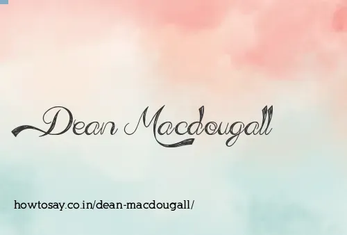 Dean Macdougall