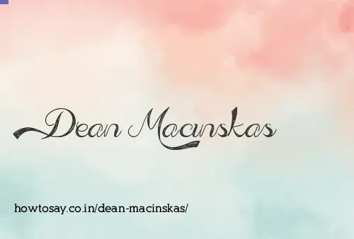 Dean Macinskas