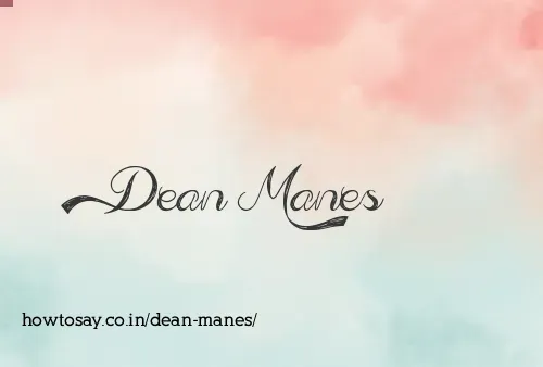 Dean Manes