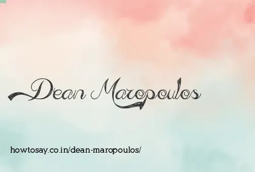 Dean Maropoulos