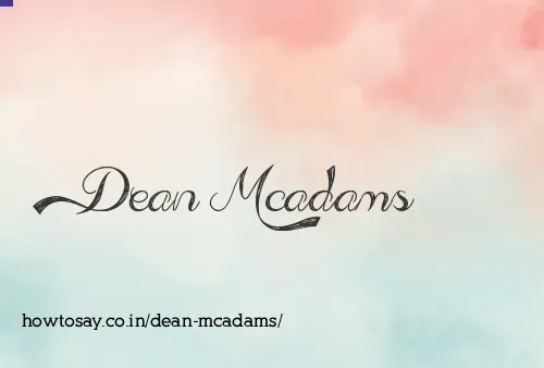 Dean Mcadams