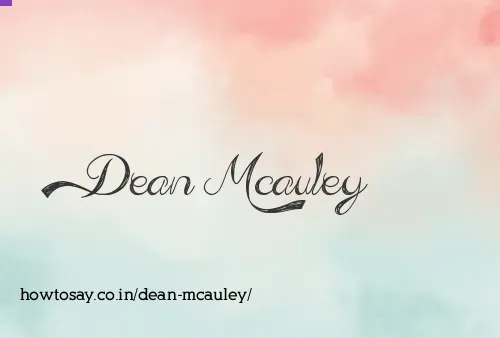Dean Mcauley