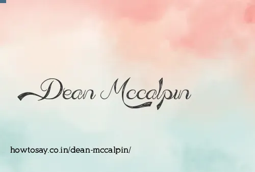 Dean Mccalpin