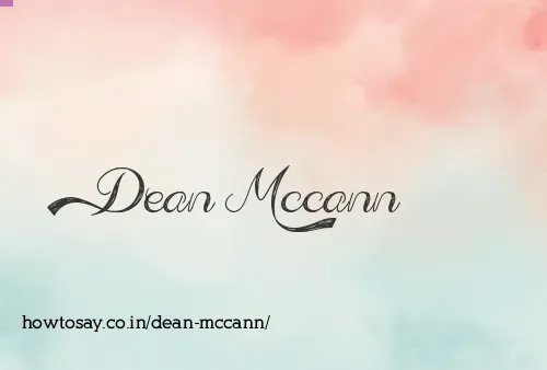 Dean Mccann