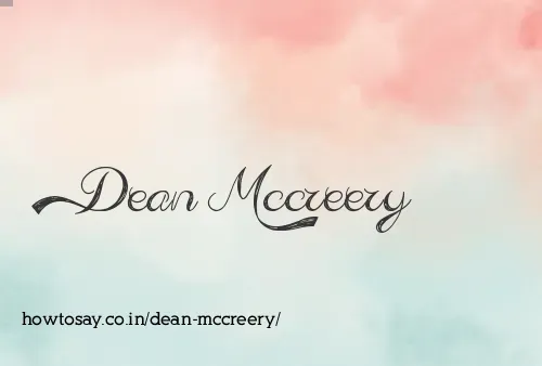 Dean Mccreery