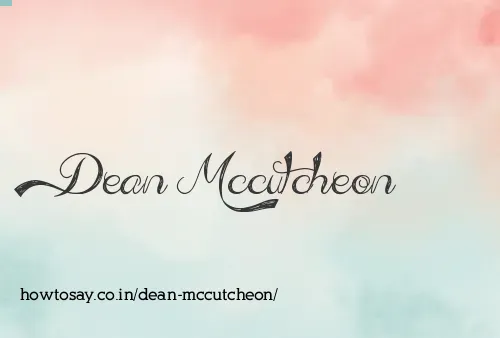 Dean Mccutcheon