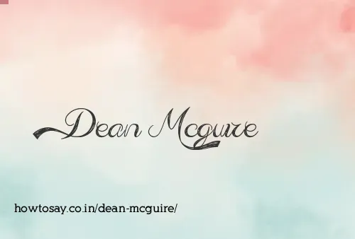 Dean Mcguire
