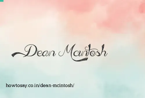 Dean Mcintosh