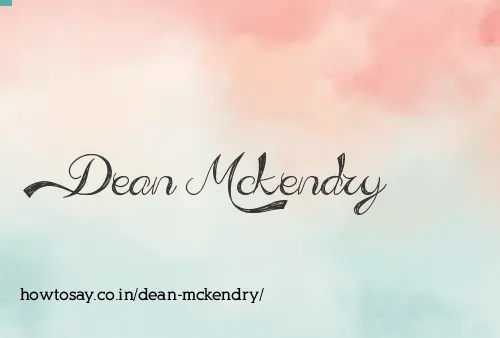 Dean Mckendry