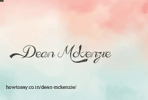 Dean Mckenzie