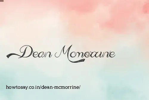 Dean Mcmorrine