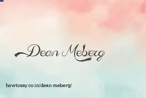 Dean Meberg
