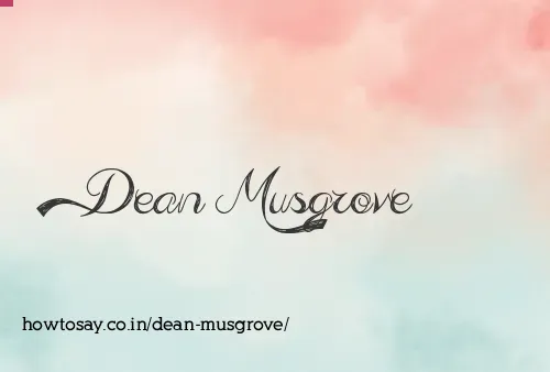 Dean Musgrove