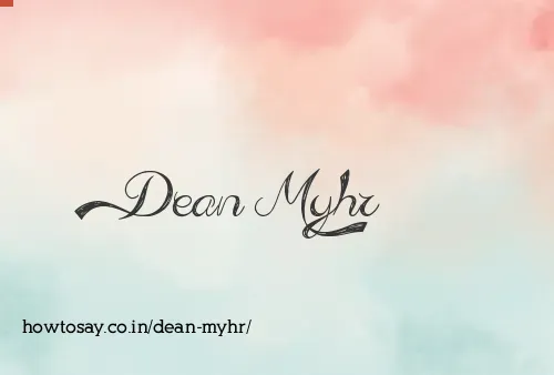 Dean Myhr