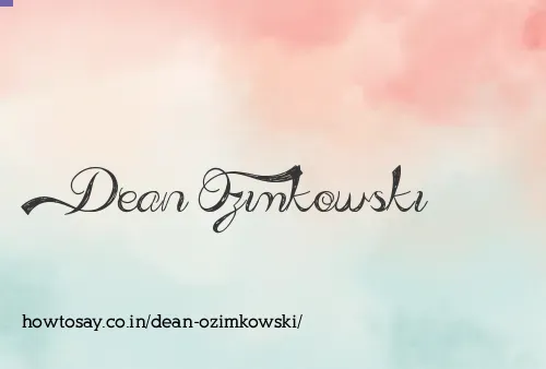 Dean Ozimkowski