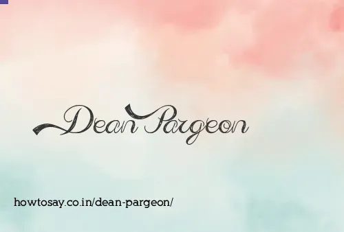 Dean Pargeon