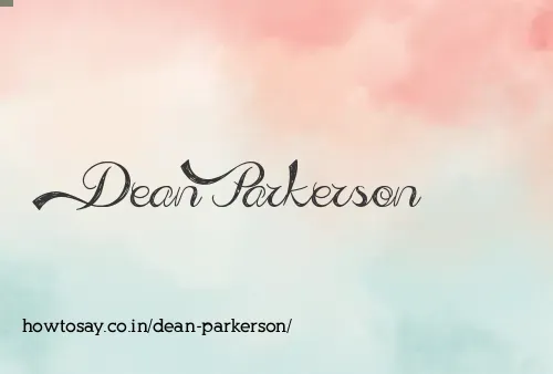 Dean Parkerson