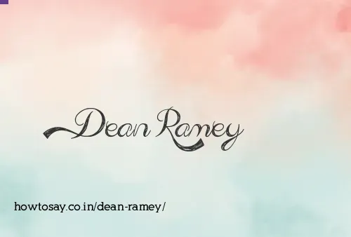 Dean Ramey