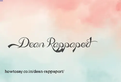 Dean Rappaport