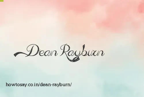Dean Rayburn