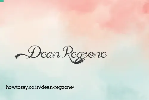 Dean Regzone