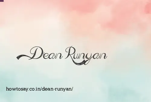 Dean Runyan
