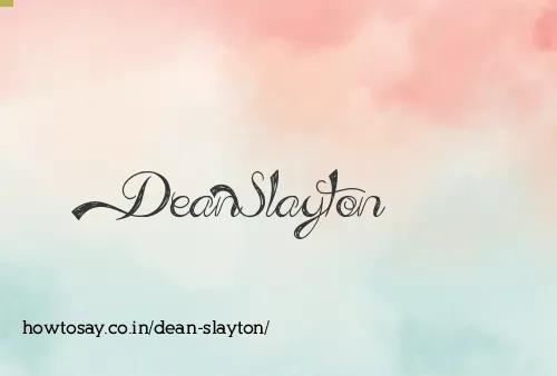 Dean Slayton