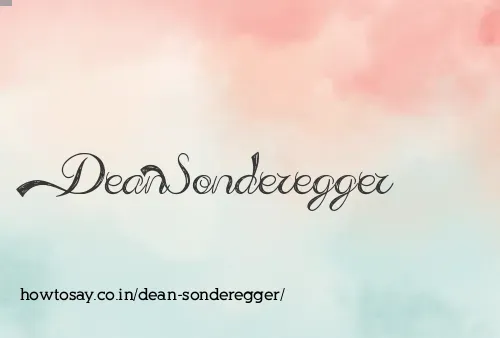 Dean Sonderegger