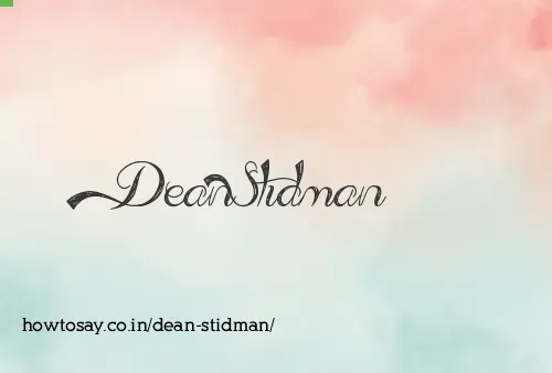 Dean Stidman