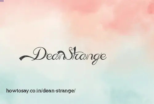 Dean Strange