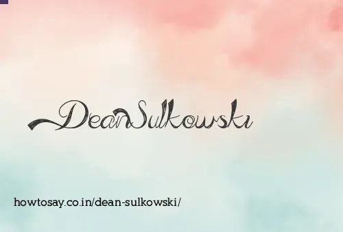 Dean Sulkowski