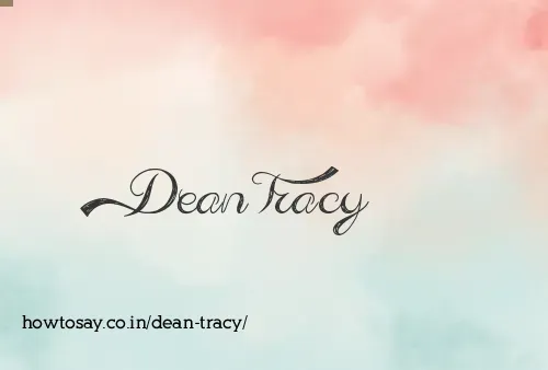 Dean Tracy