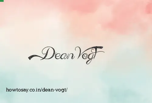 Dean Vogt