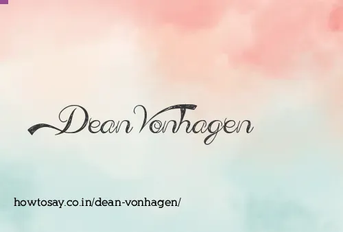 Dean Vonhagen